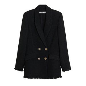 Buttons tweed blazer